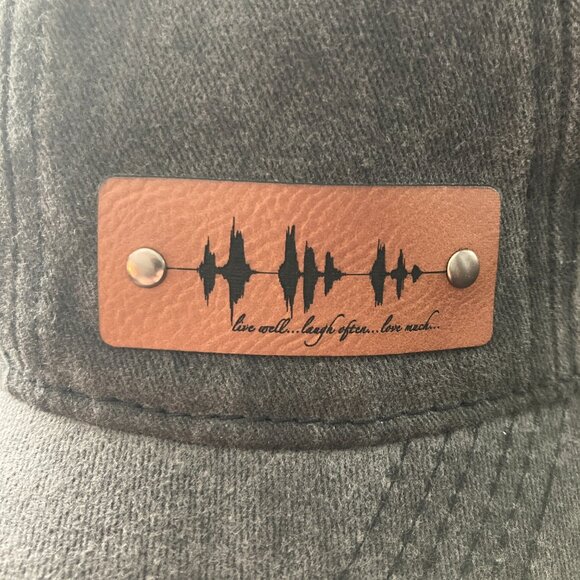 Live Well...Laugh Often...Love Much Soundwave Vintage Washed Black Hat - Picture 3 of 4